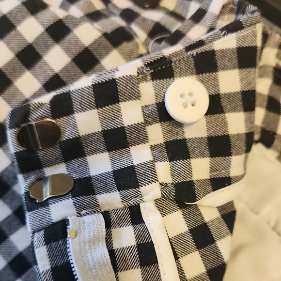 Talbots Black and White Checkered Cropped Pants - Picture 11 of 13